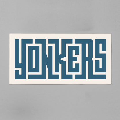Unframed Yonkers Poster on Gray Background