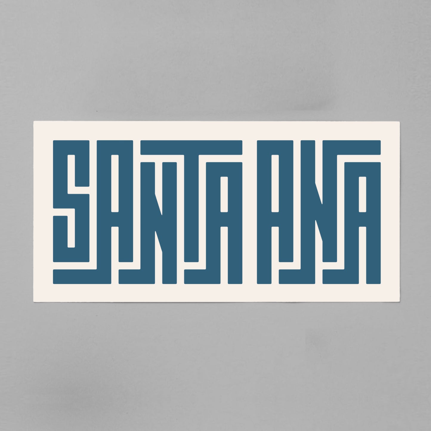 Unframed Santa Ana Poster on Gray Background