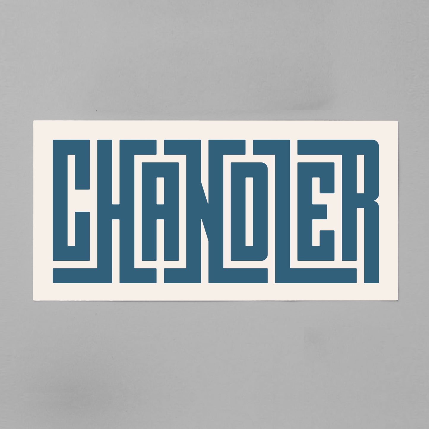 Unframed Chandler Poster on Gray Background