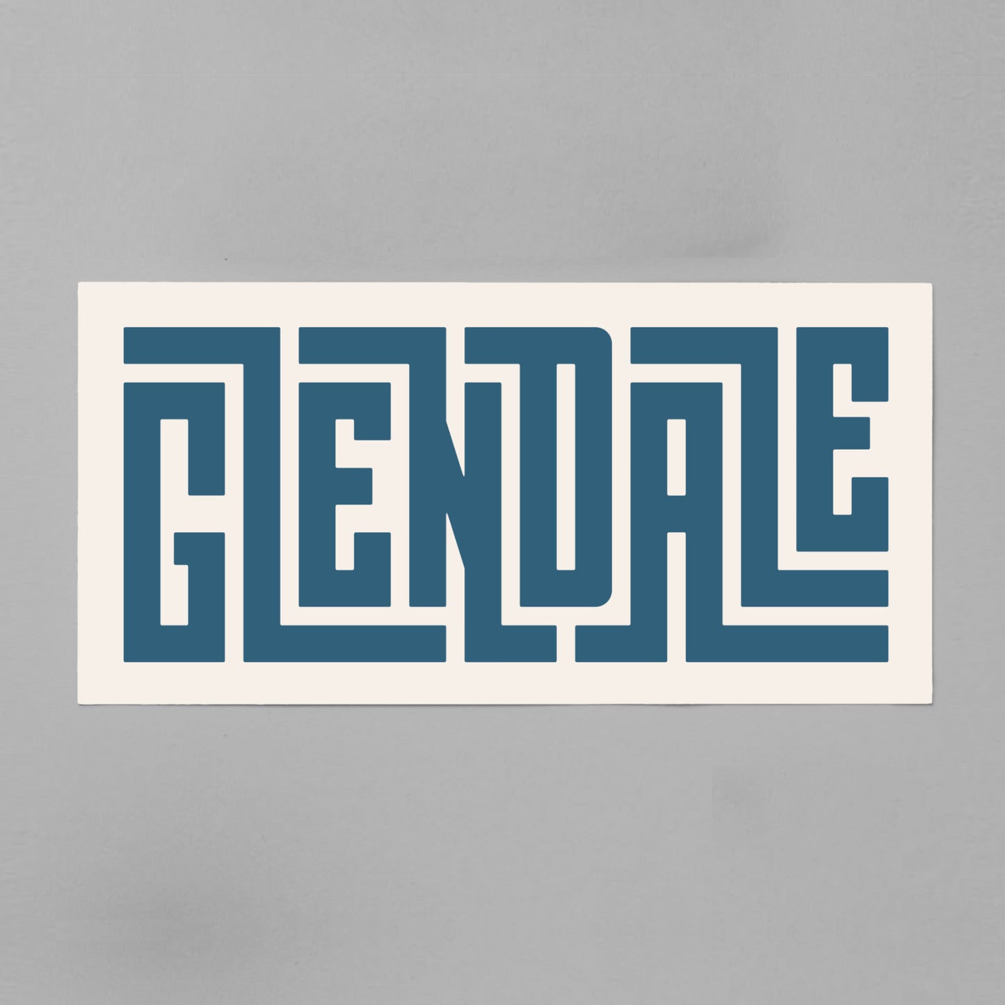 Unframed Glendale Poster on Gray Background
