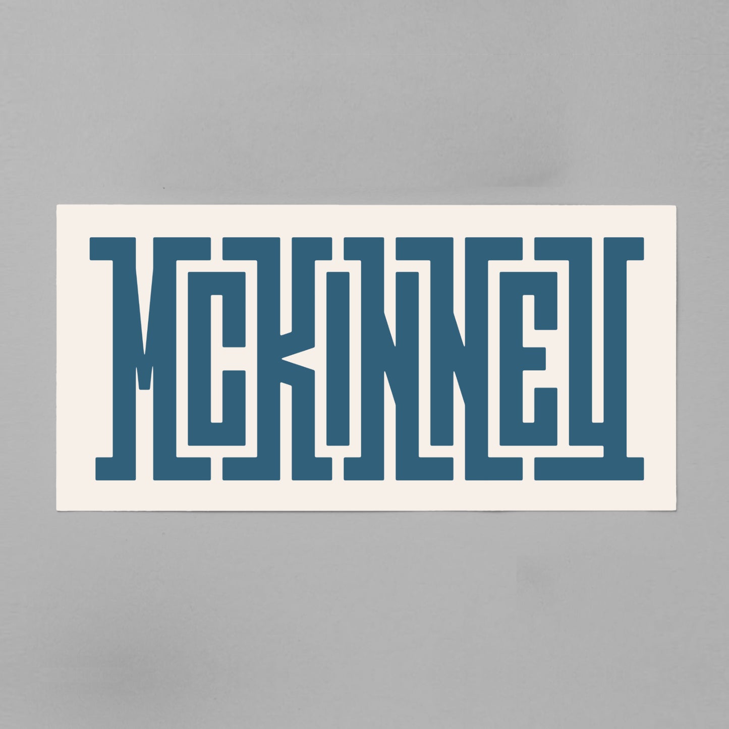 Unframed McKinney Poster on Gray Background