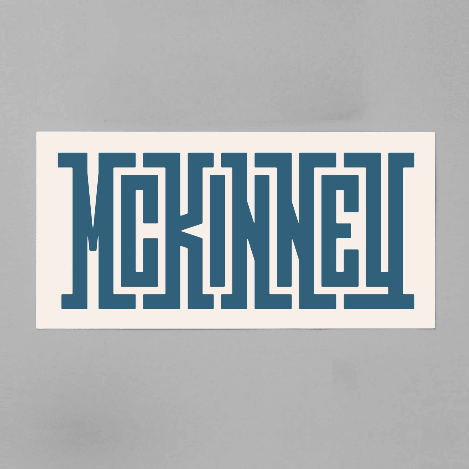 Unframed McKinney Poster on Gray Background