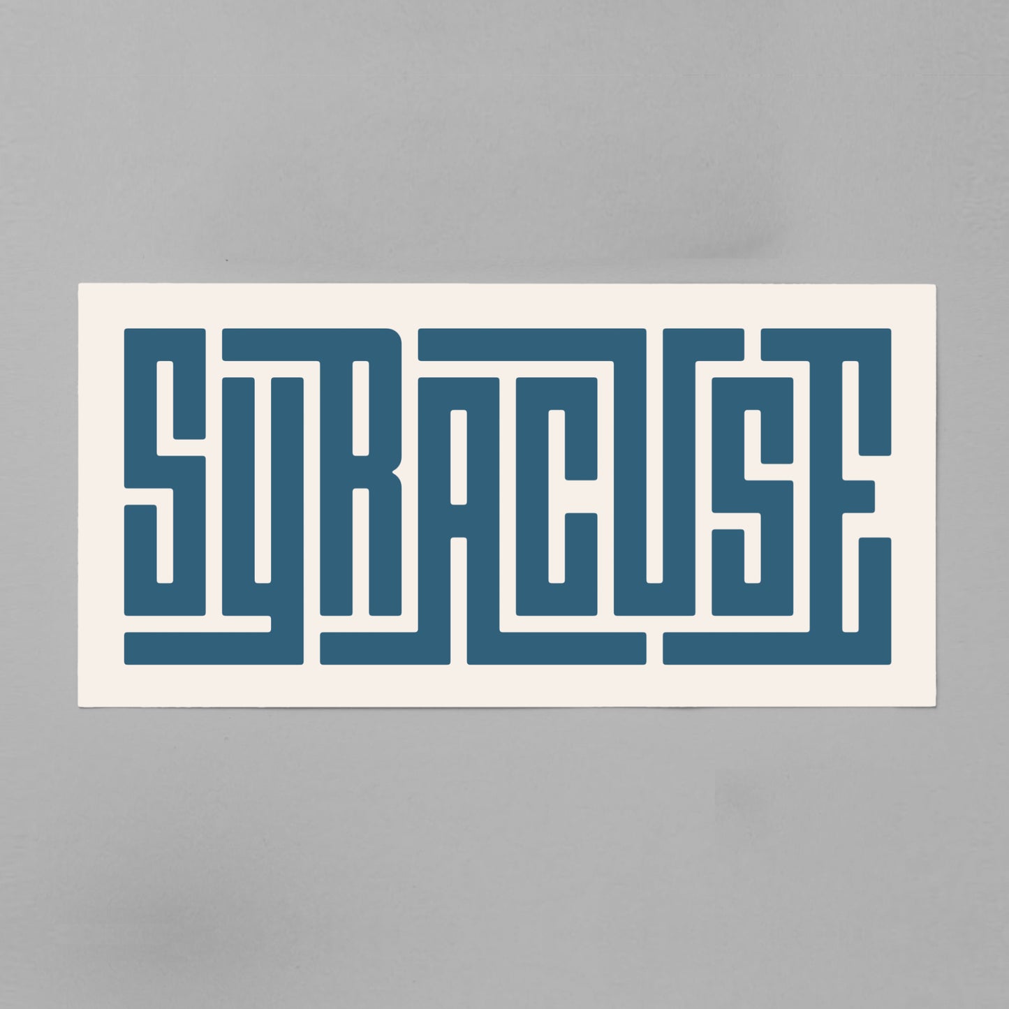 Unframed Syracuse Poster on Gray Background