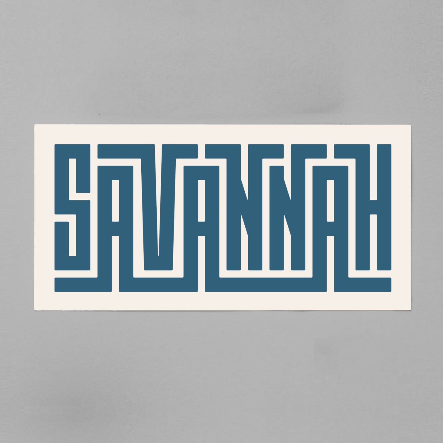 Unframed Savannah Poster on Gray Background