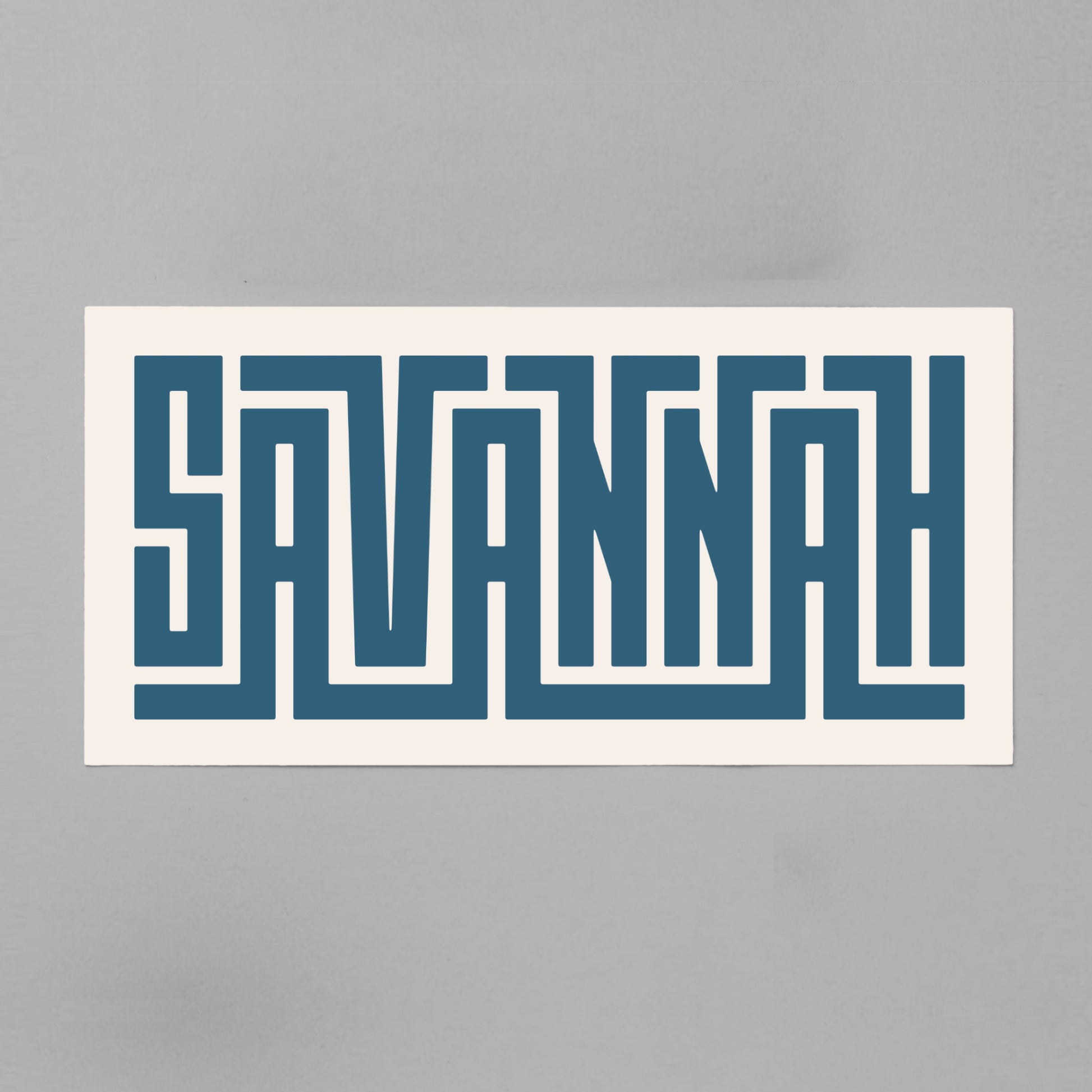 Unframed Savannah Poster on Gray Background