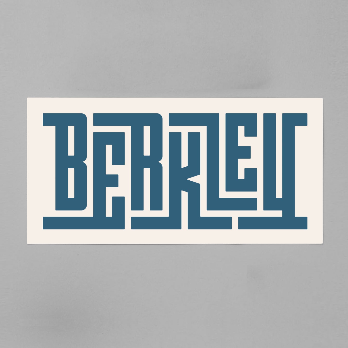 Unframed Berkeley Poster on Gray Background