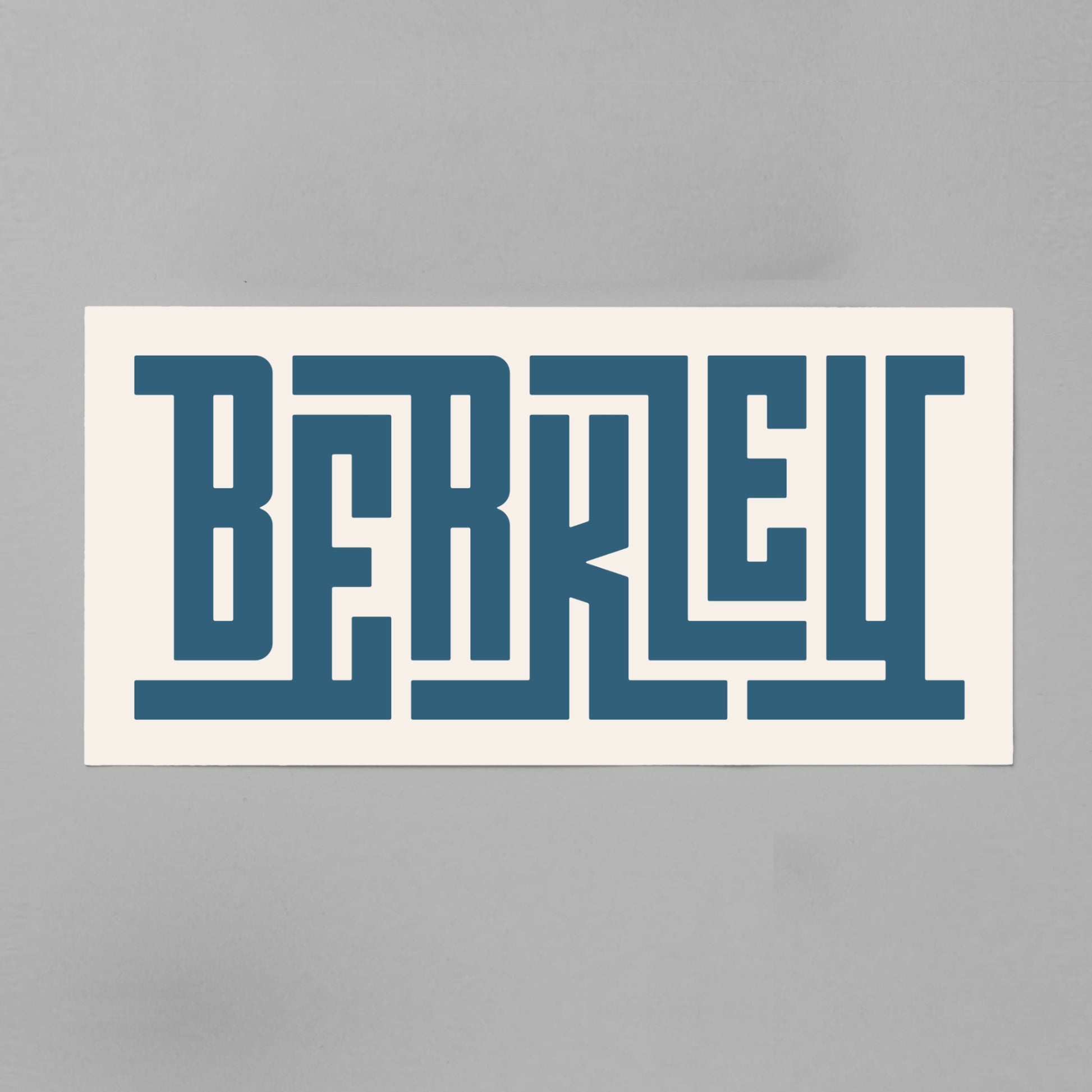 Unframed Berkeley Poster on Gray Background