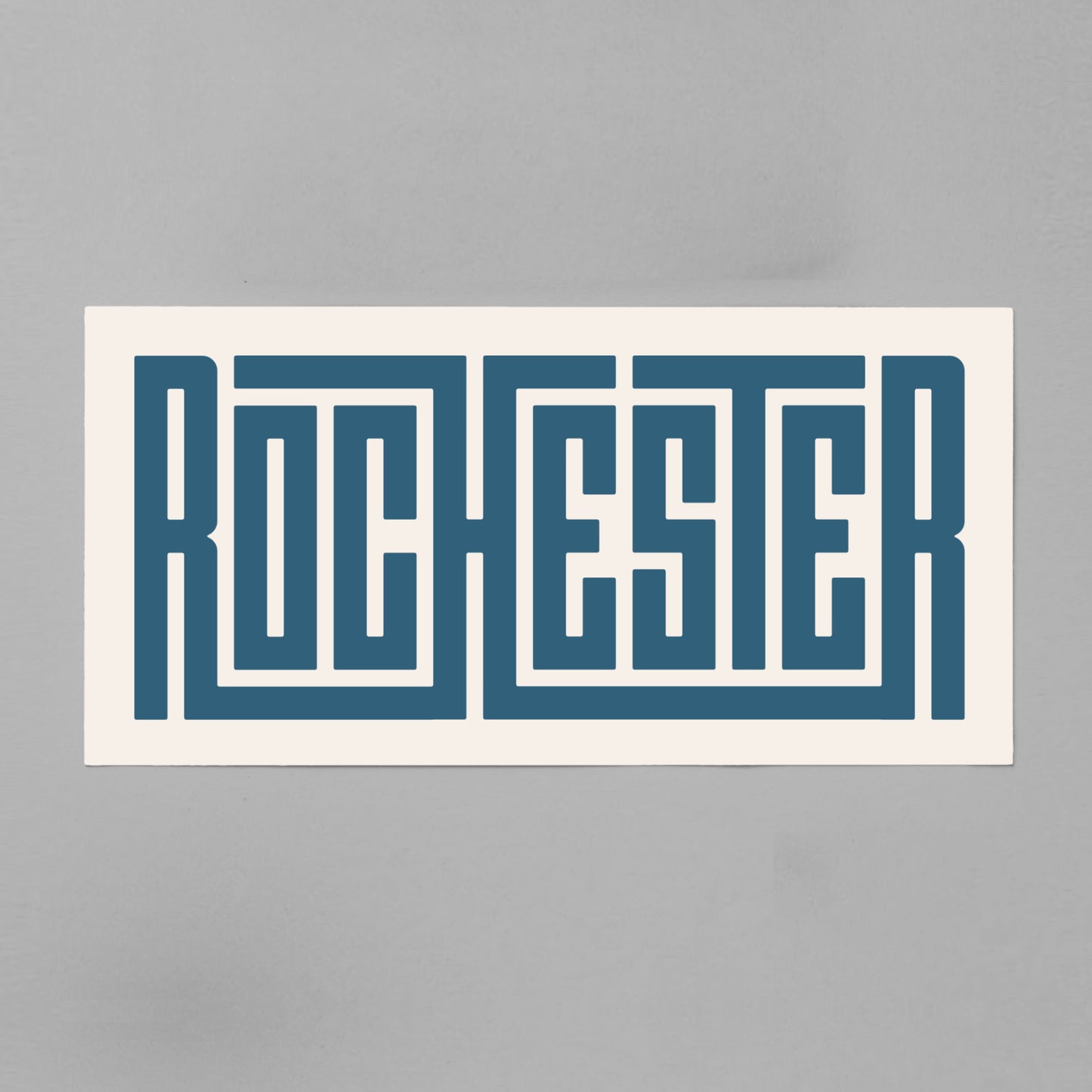 Unframed Rochester Poster on Gray Background