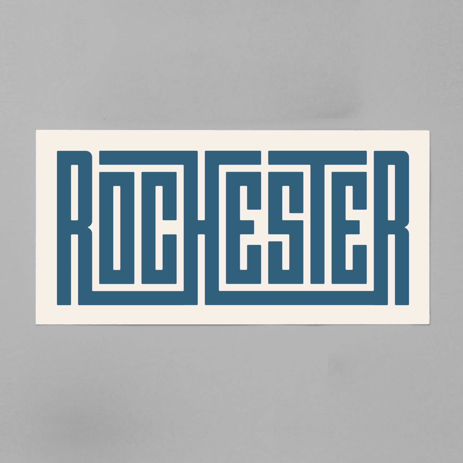 Unframed Rochester Poster on Gray Background