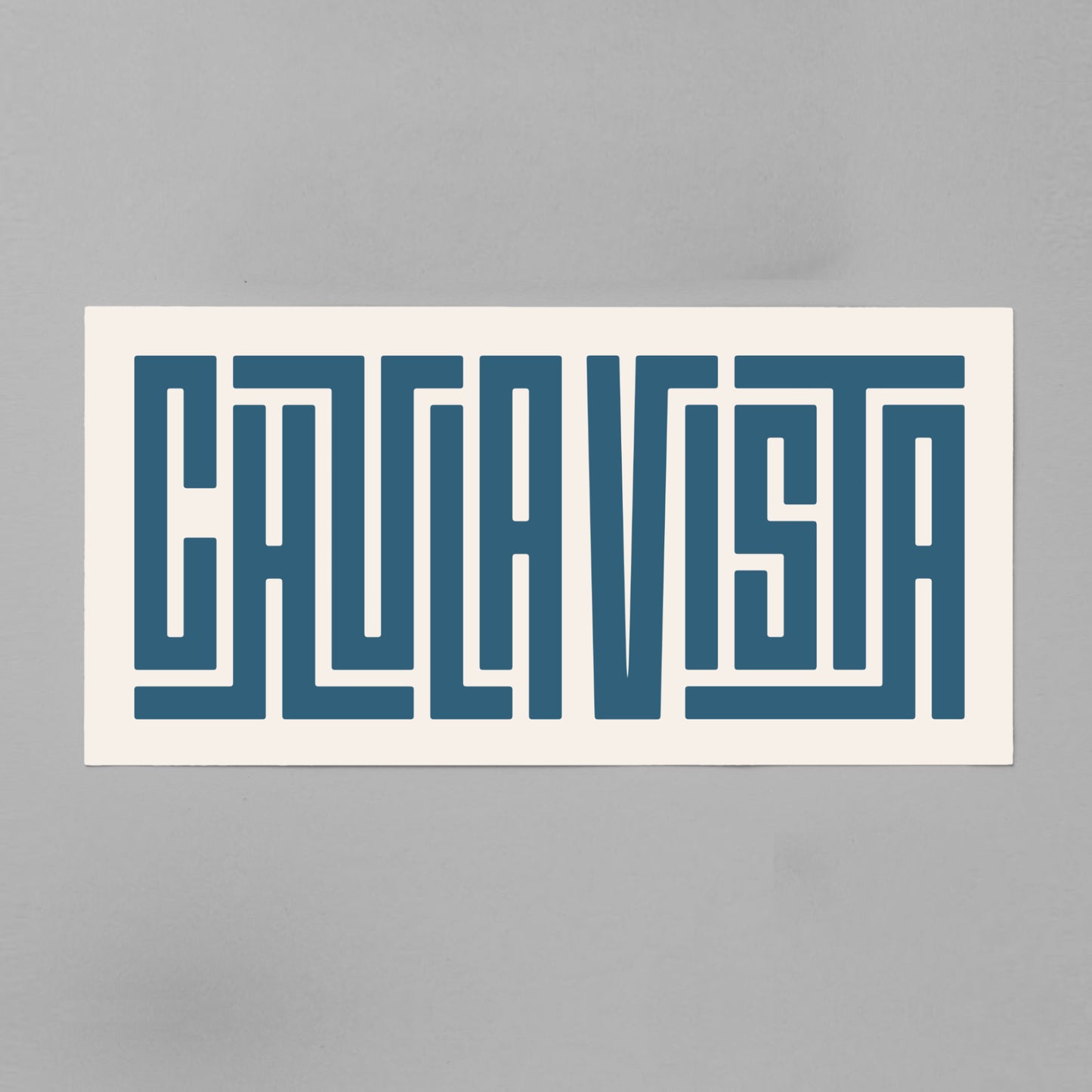 Unframed Chula Vista Poster on Gray Background