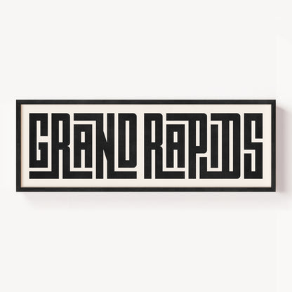 Grand Rapids - Typography Print