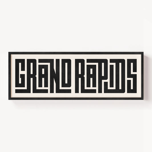 Grand Rapids - Typography Print