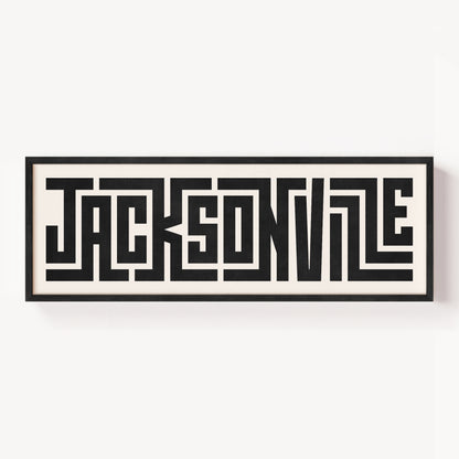 Jacksonville - Typography Print