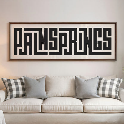 Palm Springs - Typography Print