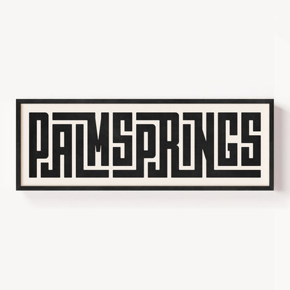 Palm Springs - Typography Print