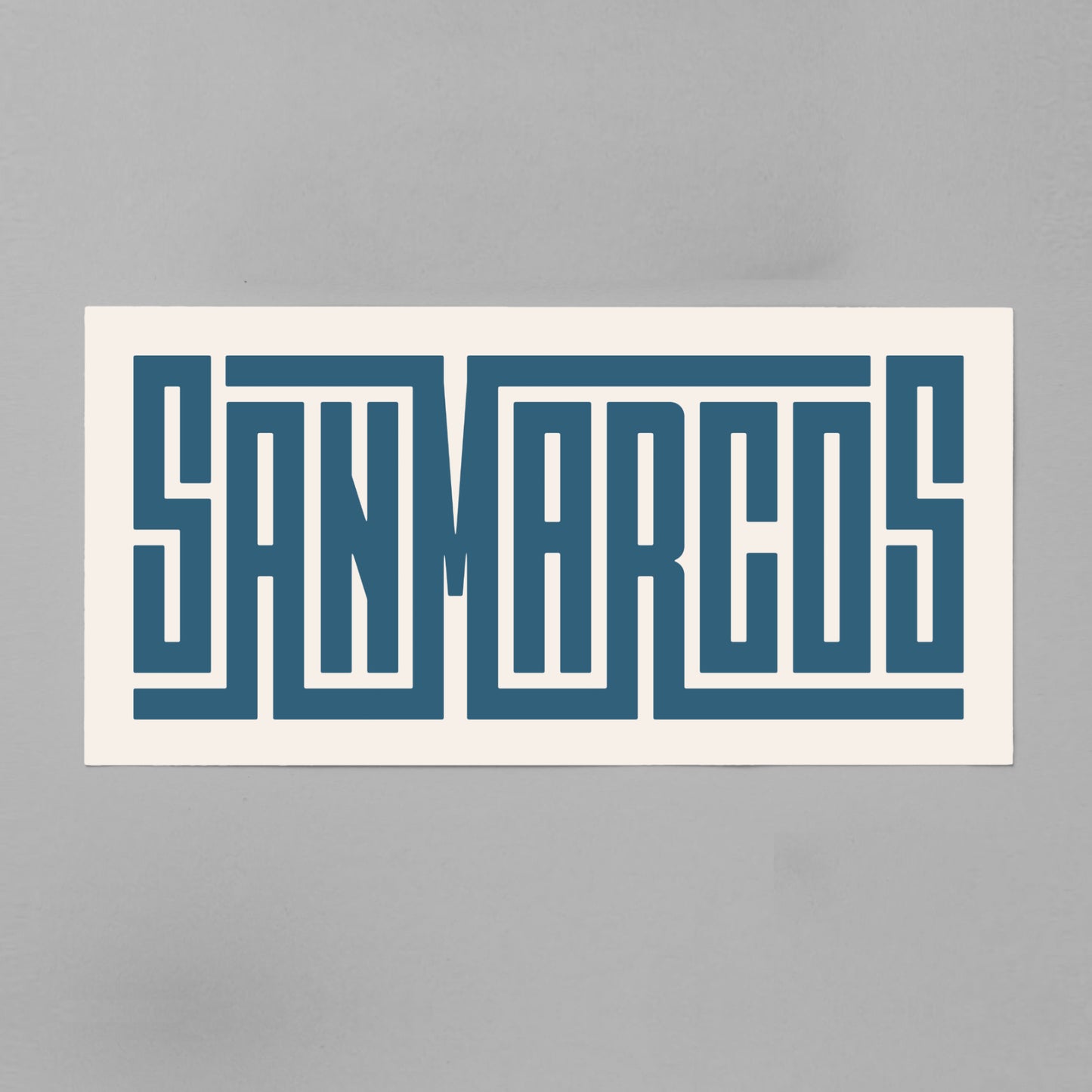 Unframed San Marcos Poster on Gray Background