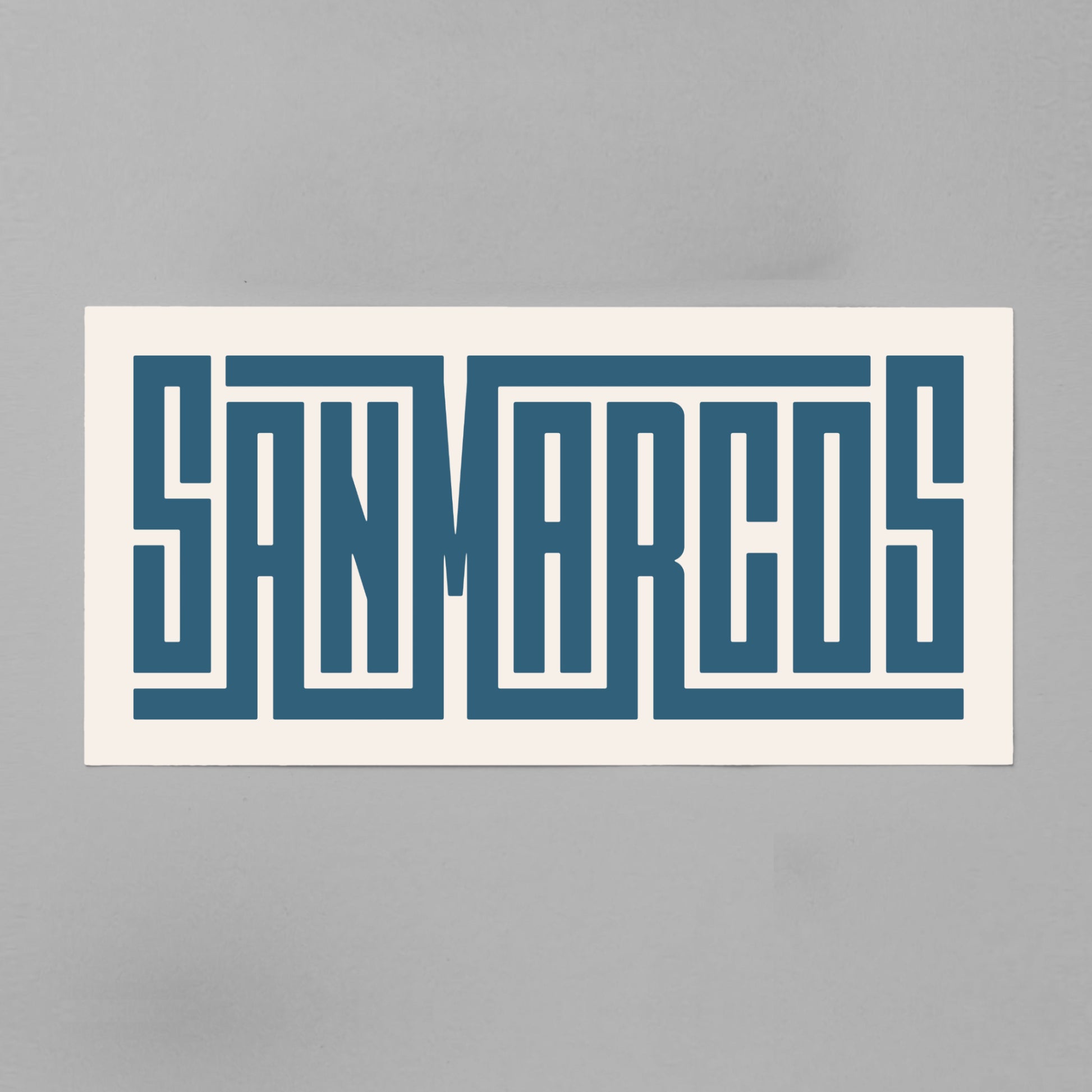 Unframed San Marcos Poster on Gray Background