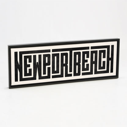 Newport Beach - Typography Print