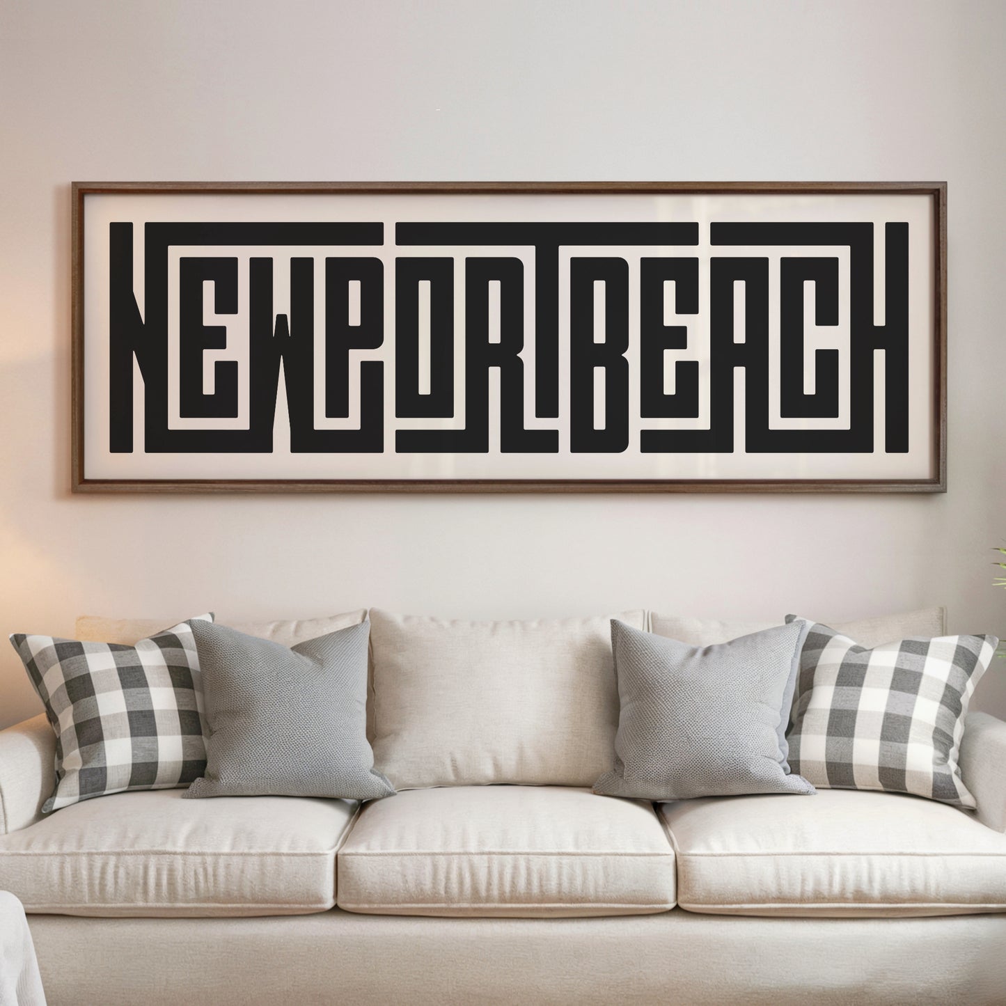 Newport Beach - Typography Print