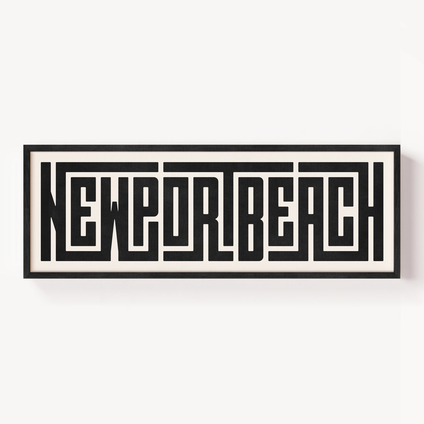 Newport Beach - Typography Print