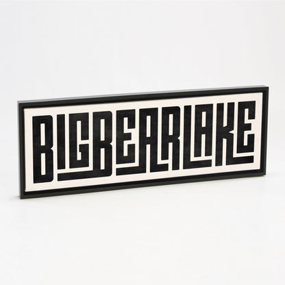 Big Bear Lake - Typography Print