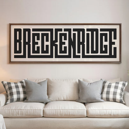 Breckenridge - Typography Print