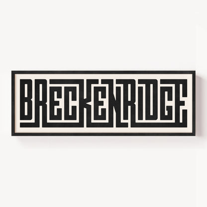 Breckenridge - Typography Print