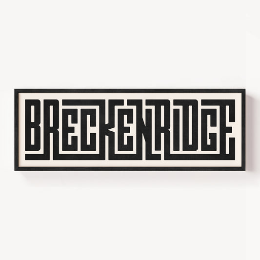 Breckenridge - Typography Print
