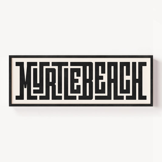 Myrtle Beach - Typography Print