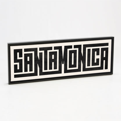 Santa Monica - Typography Print