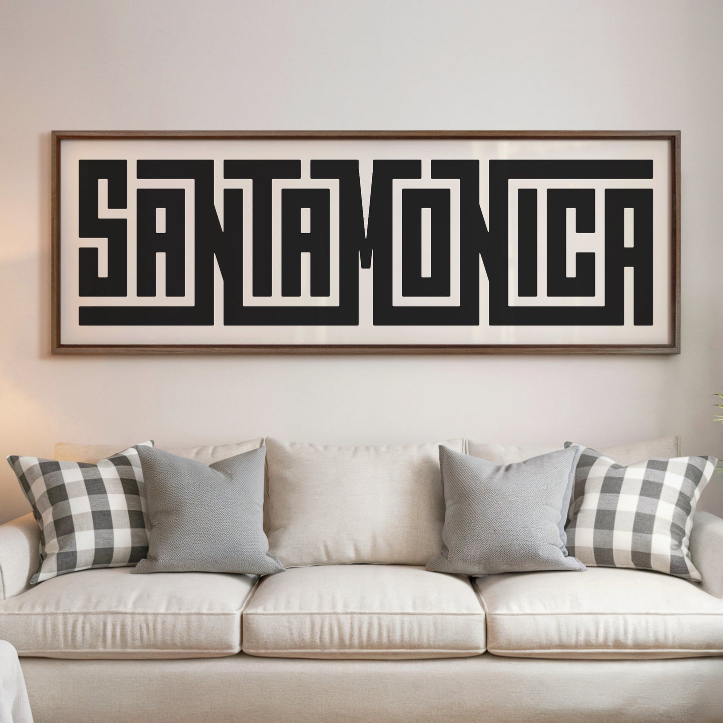 Santa Monica - Typography Print