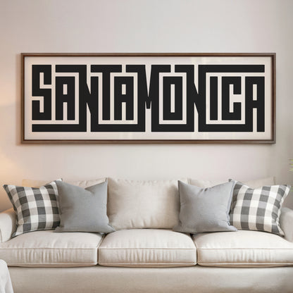 Santa Monica - Typography Print