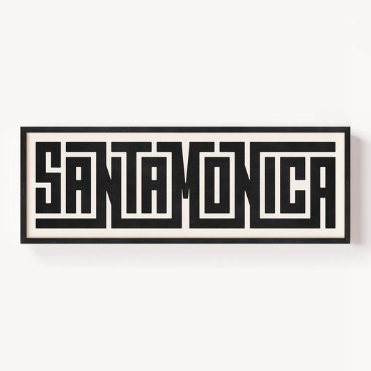Santa Monica - Typography Print