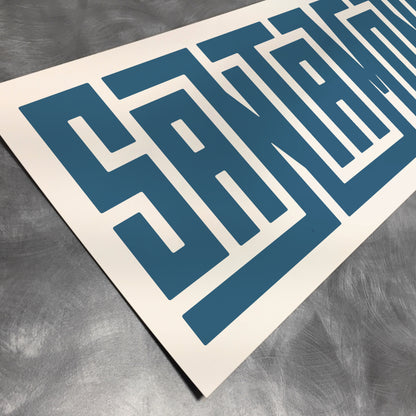 Santa Monica - Typography Print