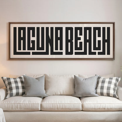 Laguna Beach - Typography Print