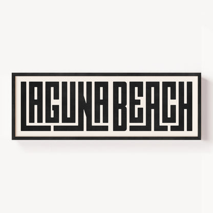 Laguna Beach - Typography Print