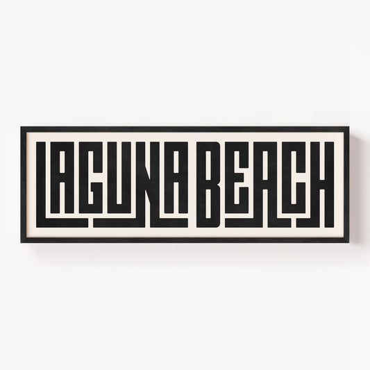 Laguna Beach - Typography Print