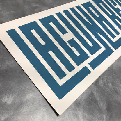 Laguna Beach - Typography Print