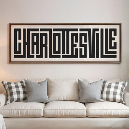 Charlottesville - Typography Print