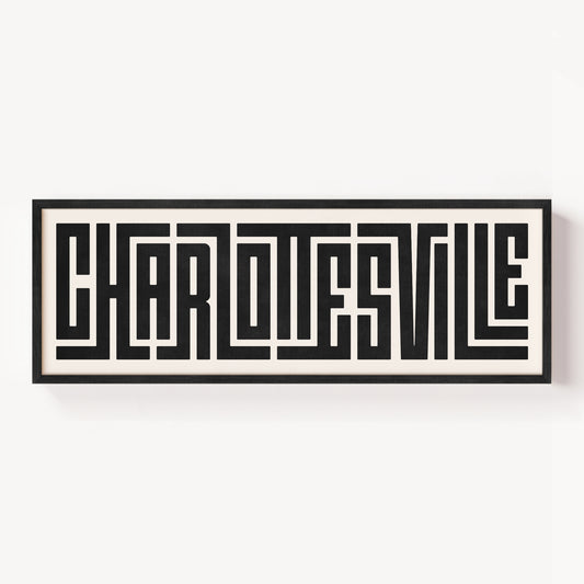 Charlottesville - Typography Print