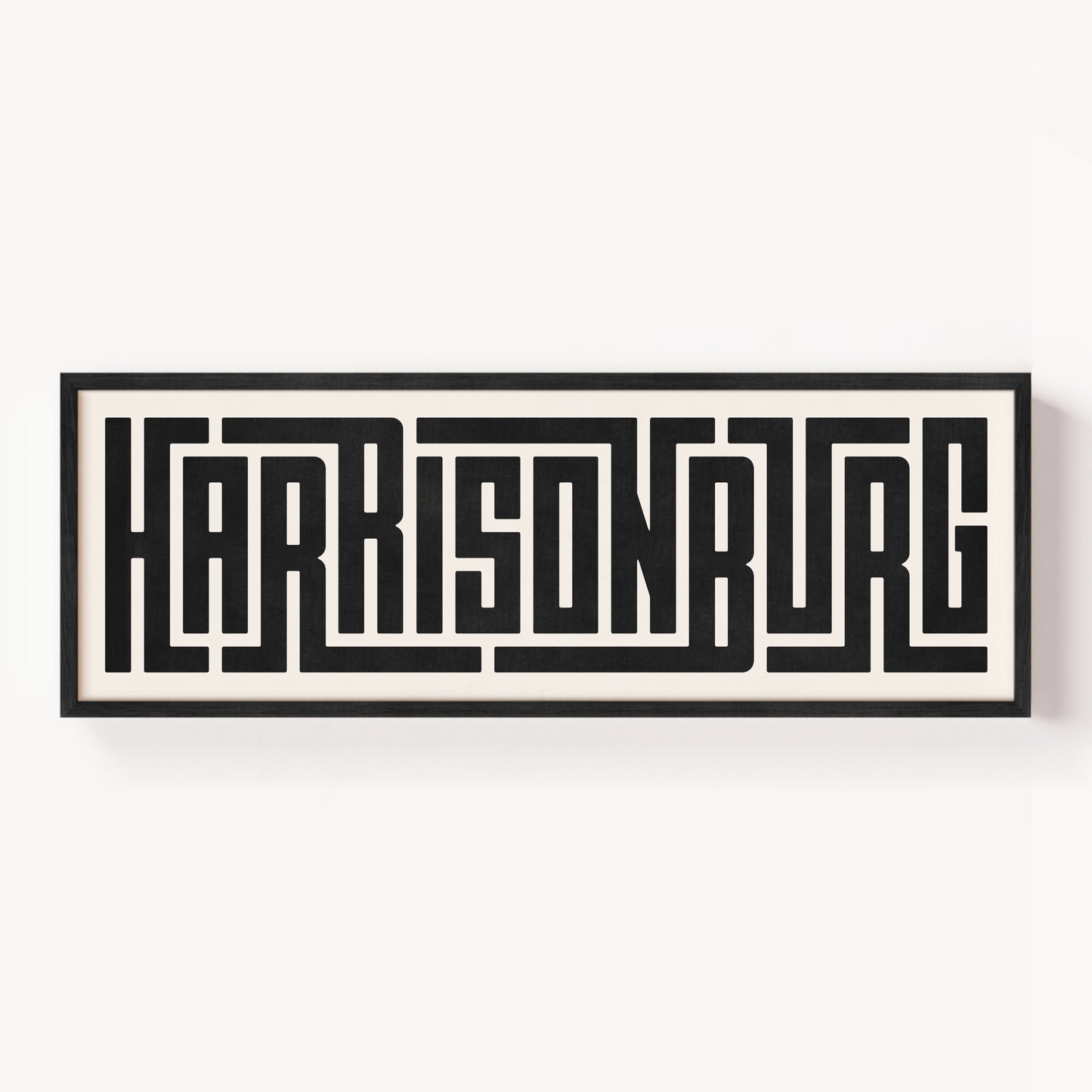 Harrisonburg - Typography Print