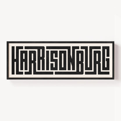Harrisonburg - Typography Print
