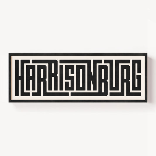 Harrisonburg - Typography Print