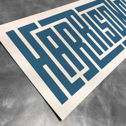 Harrisonburg - Typography Print