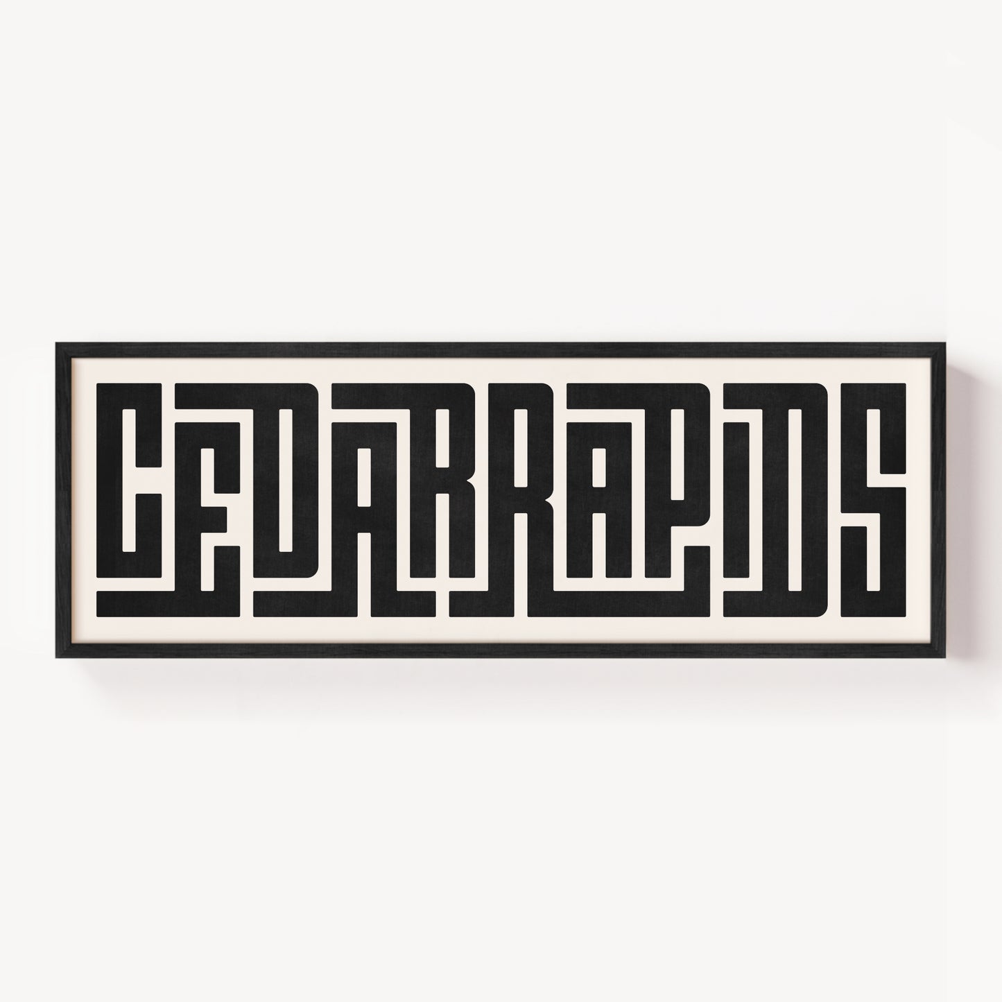 Cedar Rapids - Typography Print