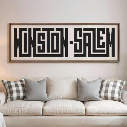 Winston-Salem - Typography Print