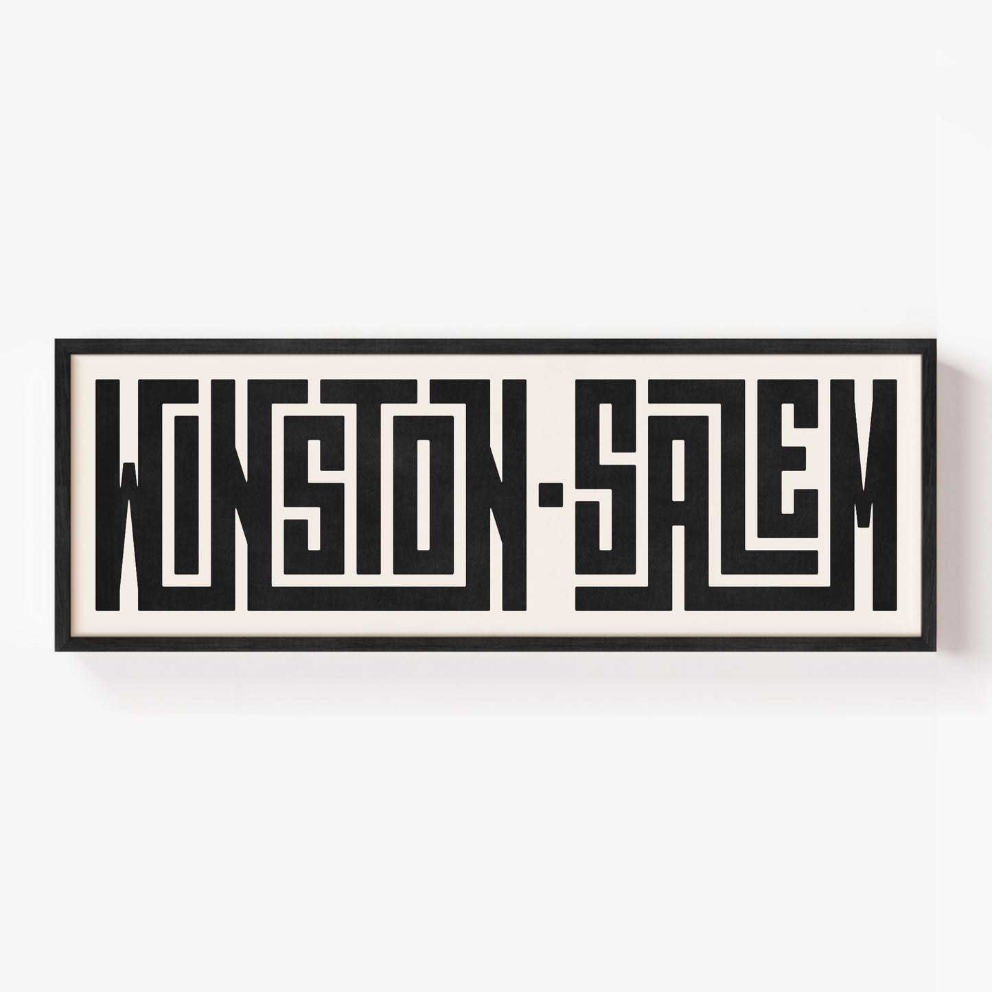 Winston-Salem - Typography Print