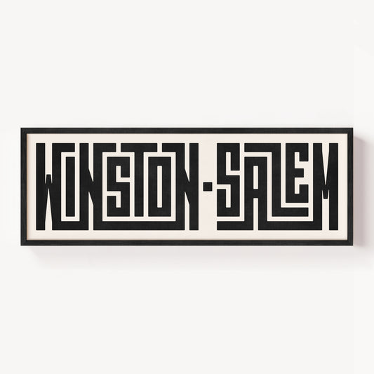 Winston-Salem - Typography Print