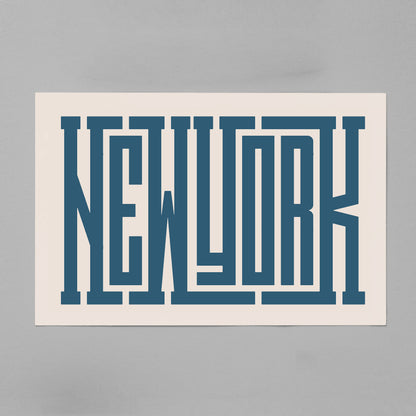 New York - Typography Print