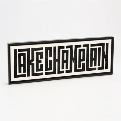 Lake Champlain - Typography Print